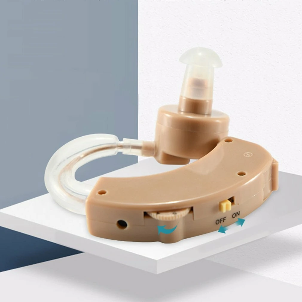 (image for) Portable Ear Mounted Amplifying Sound Amplifier Earphone Loudly Clear Sound Amplifier Single Key Operation For Elder